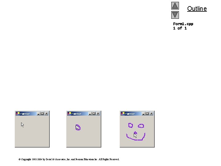 Outline Form 1. cpp 1 of 1 © Copyright 1992 -2004 by Deitel &
