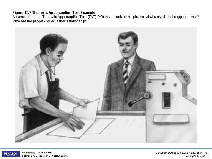 Figure 13. 7 Thematic Apperception Test Example A sample from the Thematic Apperception Test