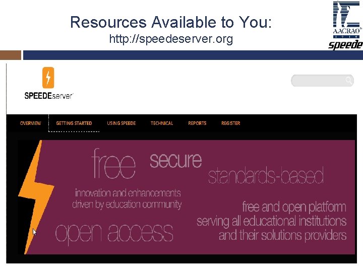 Resources Available to You: http: //speedeserver. org Resources Available to You: http: //speedeserver. org