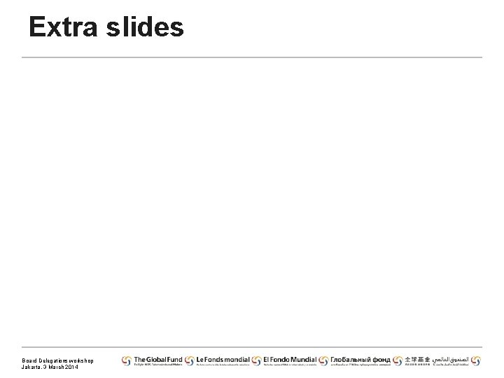 Extra slides Board Delegations workshop Jakarta, 3 March 2014 