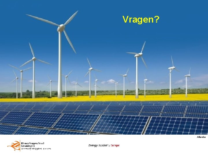 Vragen? Alliander 