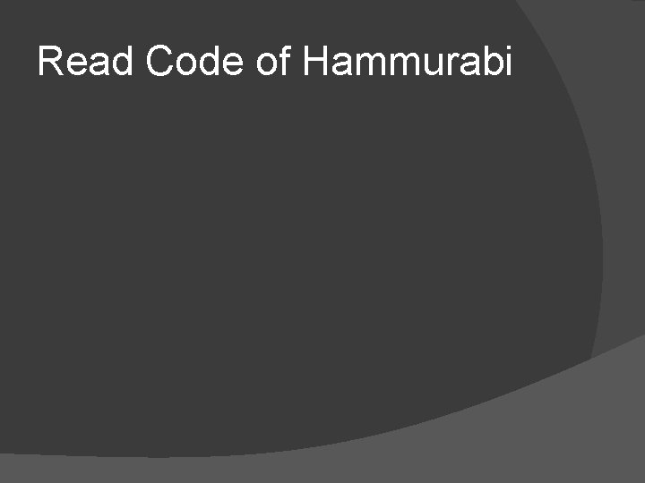 Read Code of Hammurabi 