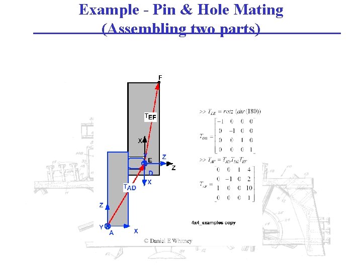 Example - Pin & Hole Mating (Assembling two parts) 