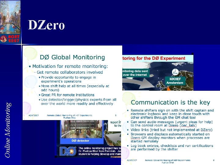 Online Monitoring DZero Online Monitoring DZero