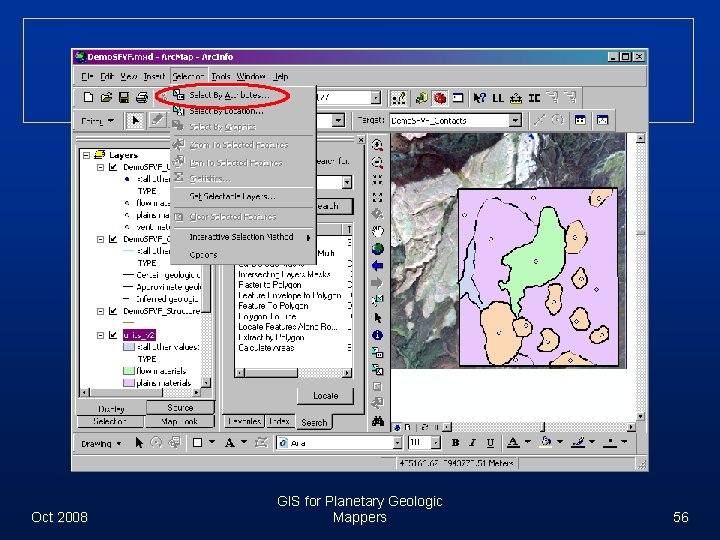 Oct 2008 GIS for Planetary Geologic Mappers 56 