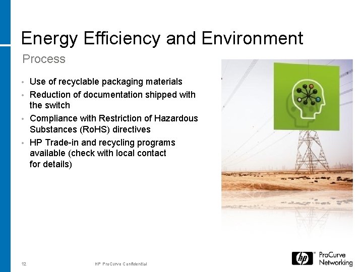 Energy Efficiency and Environment Process Use of recyclable packaging materials • Reduction of documentation Energy Efficiency and Environment Process Use of recyclable packaging materials • Reduction of documentation