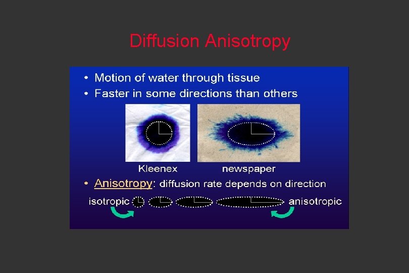 Diffusion Anisotropy 