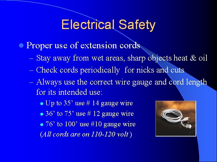 Electrical Safety around the Home and farm Jesse