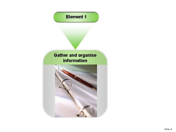 Element 1 Gather and organise information Slide 4 