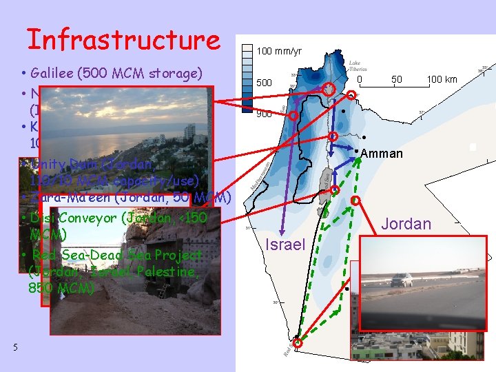 Infrastructure • Galilee (500 MCM storage) • National water carrier (Israel, 300 -400 MCM)