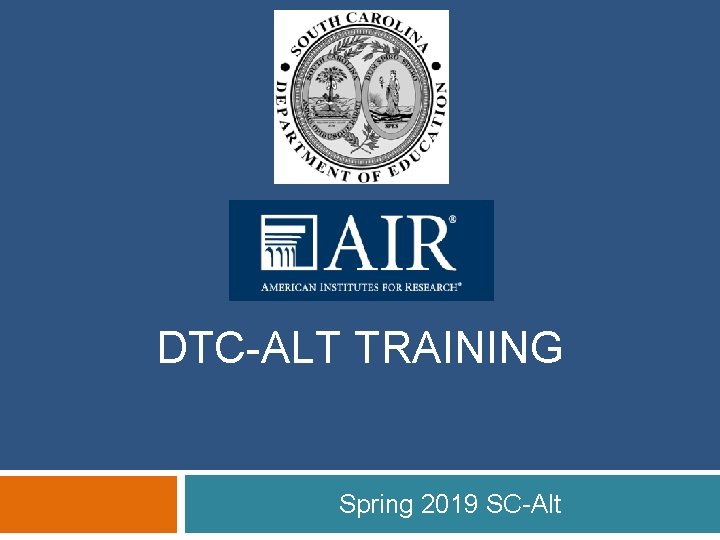DTC-ALT TRAINING Spring 2019 SC-Alt 