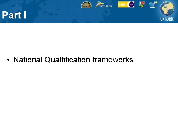 Part I • National Qualfification frameworks 