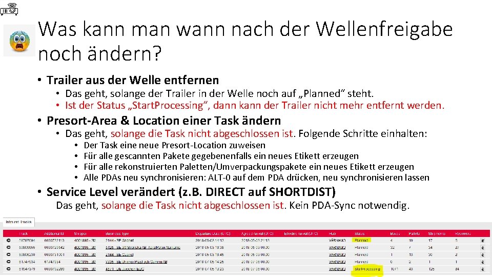 Was kann man wann nach der Wellenfreigabe noch ändern? • Trailer aus der Welle