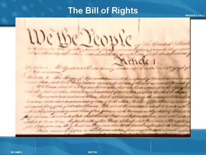 The Bill of Rights 