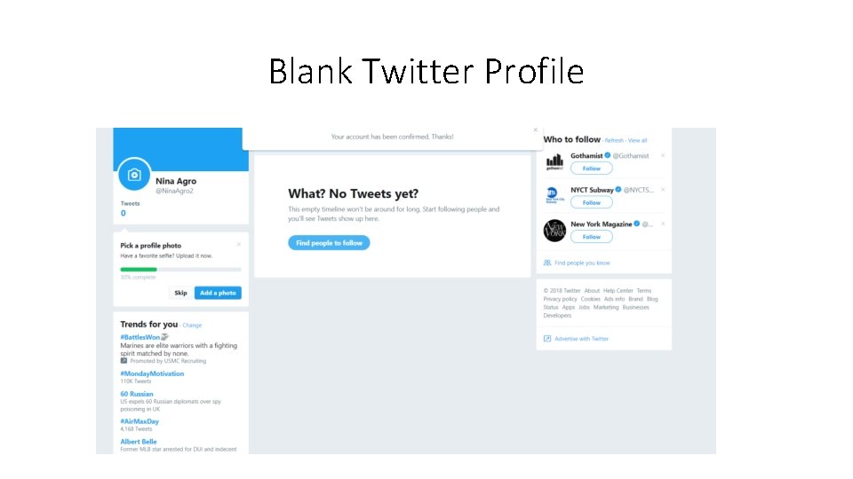 Blank Twitter Profile 