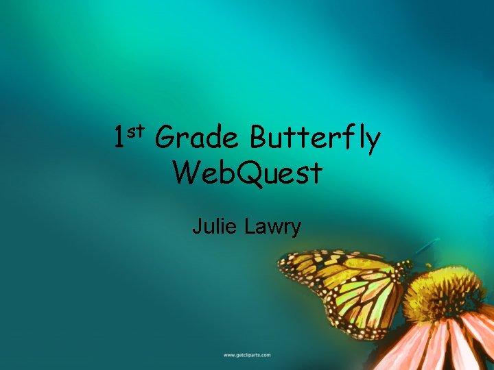 1 st Grade Butterfly Web. Quest Julie Lawry 