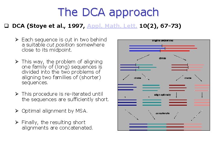 The DCA approach q DCA (Stoye et al. , 1997, Appl. Math. Lett. 10(2),