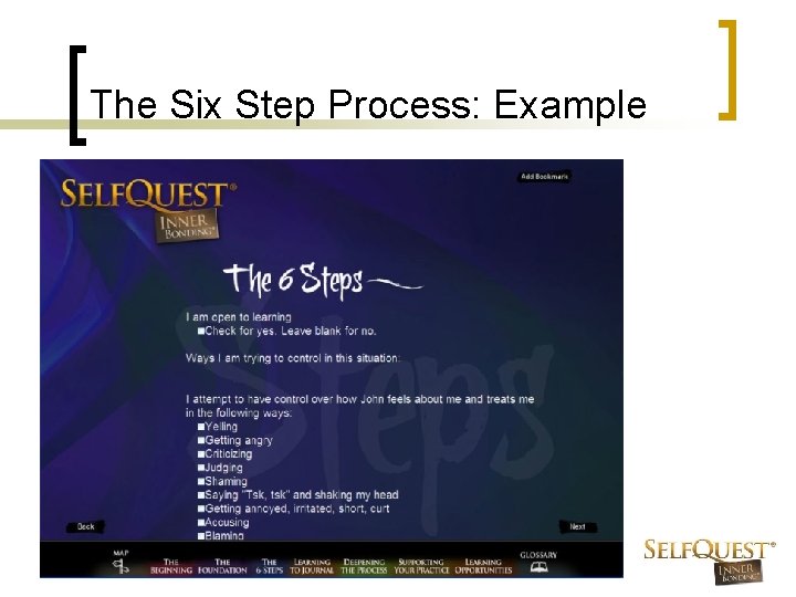 The Six Step Process: Example 