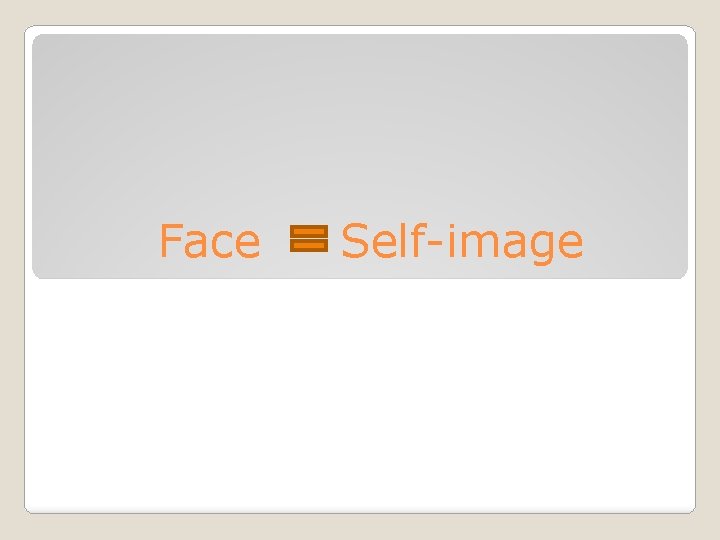 Face Self-image Face Self-image