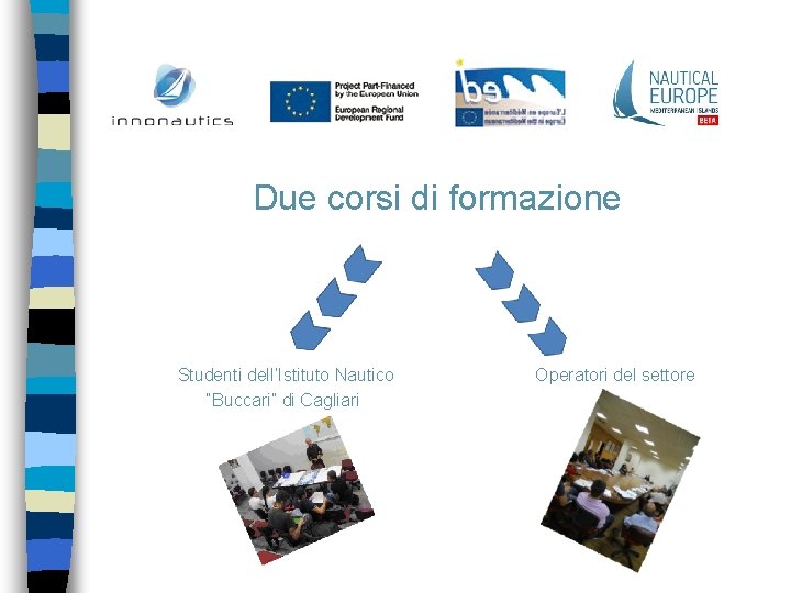 Due corsi di formazione Studenti dell’Istituto Nautico “Buccari” di Cagliari Operatori del settore 