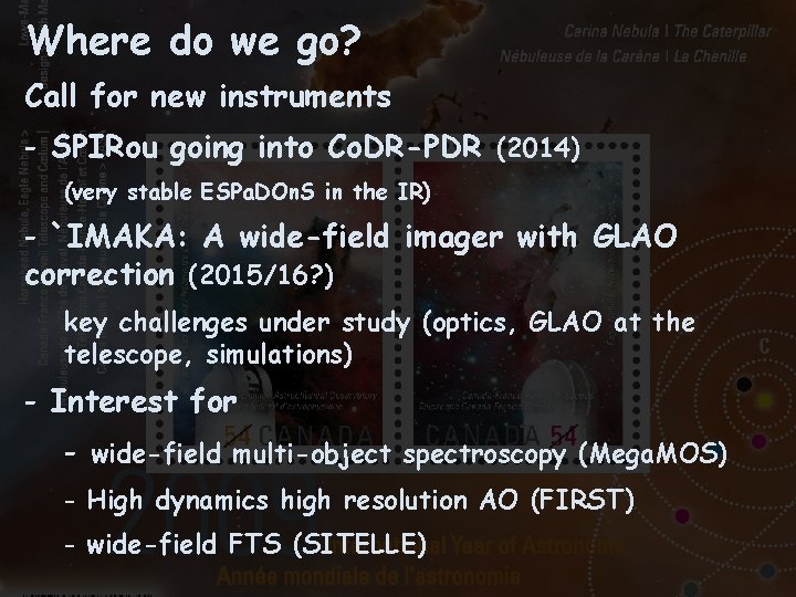 Where do we go? Call for new instruments - SPIRou going into Co. DR-PDR