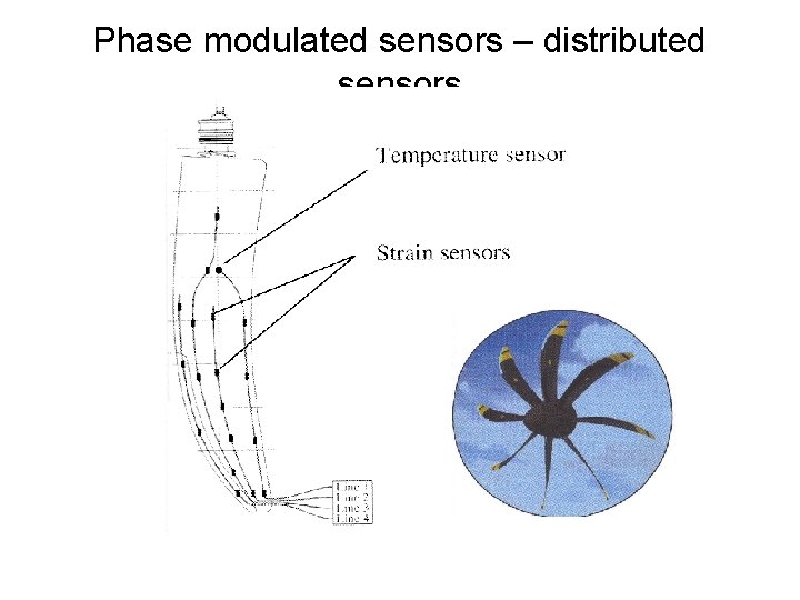 Phase modulated sensors – distributed sensors 