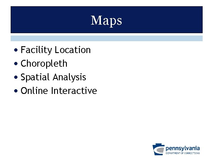 Maps • Facility Location • Choropleth • Spatial Analysis • Online Interactive 