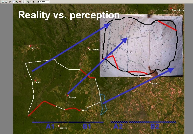 Reality vs. perception A 1 B 1 A 2 B 2 
