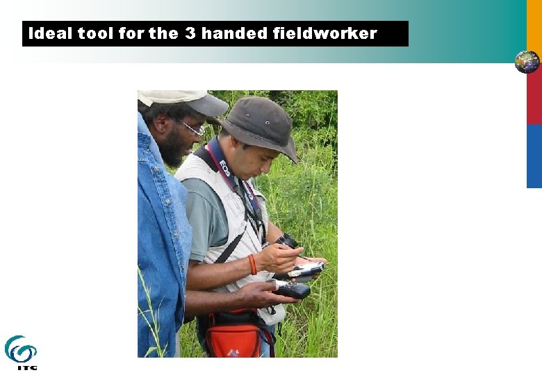 Ideal tool for the 3 handed fieldworker 