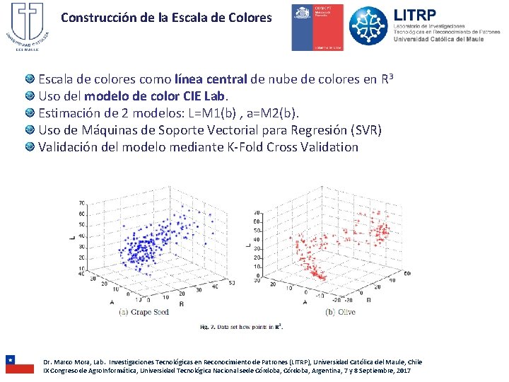 Construcción de la Escala de Colores Escala de colores como línea central de nube Construcción de la Escala de Colores Escala de colores como línea central de nube