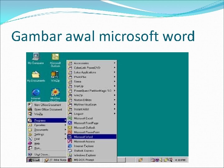 Gambar awal microsoft word 