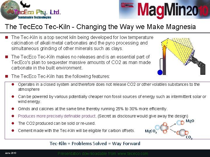 The Tec. Eco Tec-Kiln - Changing the Way we Make Magnesia n The Tec-Kiln