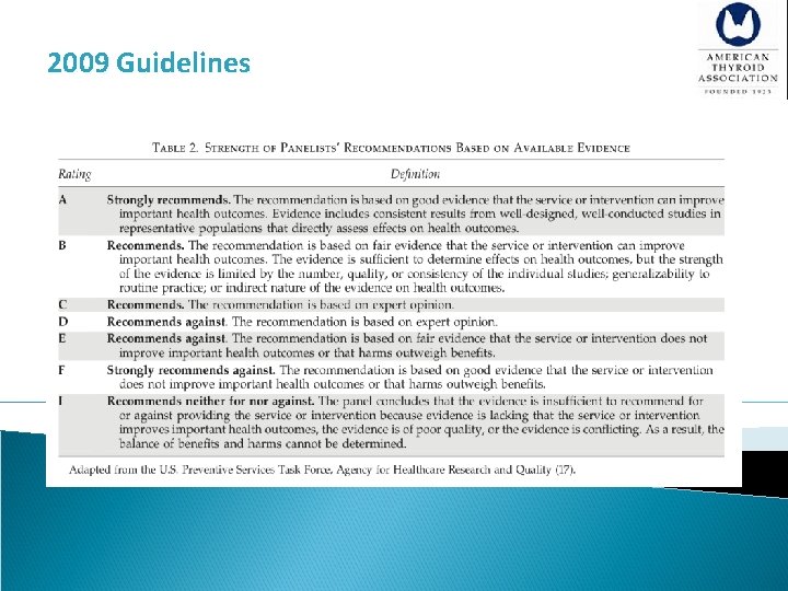 2009 Guidelines 