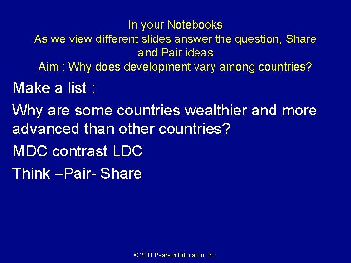 In your Notebooks As we view different slides answer the question, Share and Pair In your Notebooks As we view different slides answer the question, Share and Pair