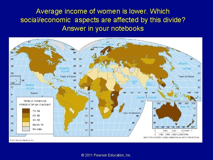 Average income of women is lower. Which social/economic aspects are affected by this divide? Average income of women is lower. Which social/economic aspects are affected by this divide?