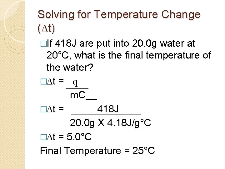 Heat Of Fusion Hf Energy Needed To Melt