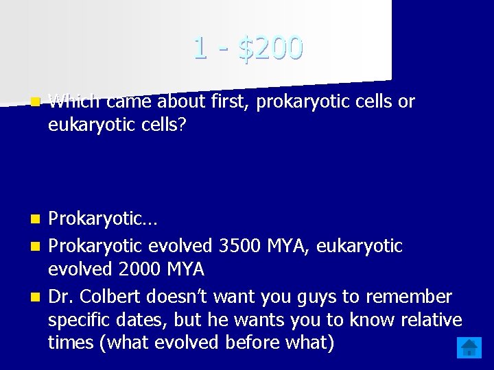 1 - $200 n Which came about first, prokaryotic cells or eukaryotic cells? Prokaryotic…