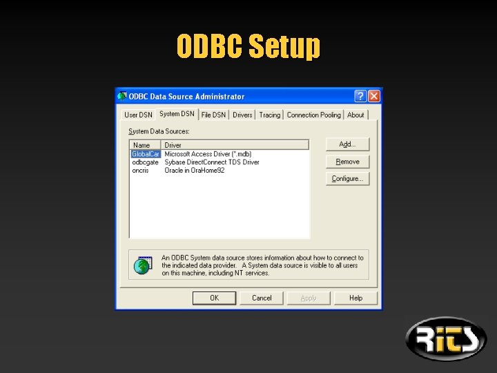 ODBC Setup 
