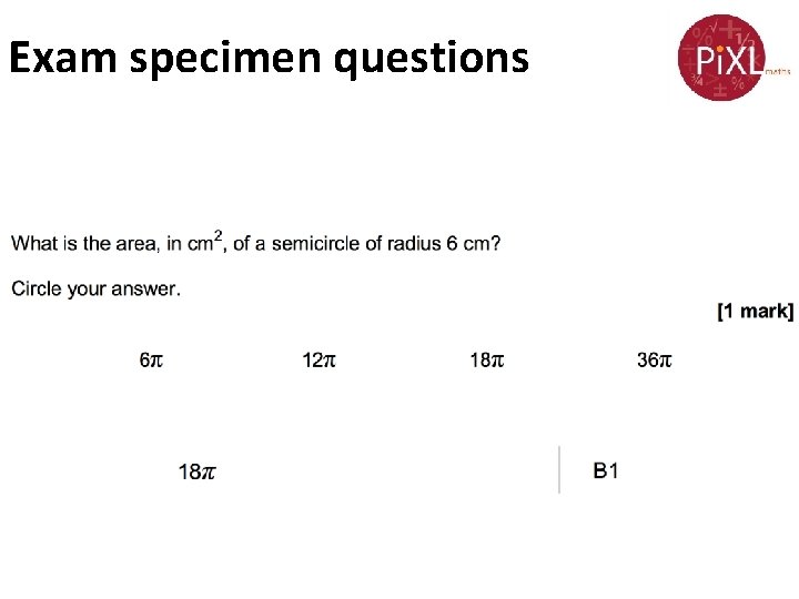 Exam specimen questions 