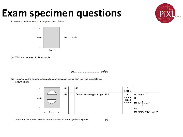 Exam specimen questions 