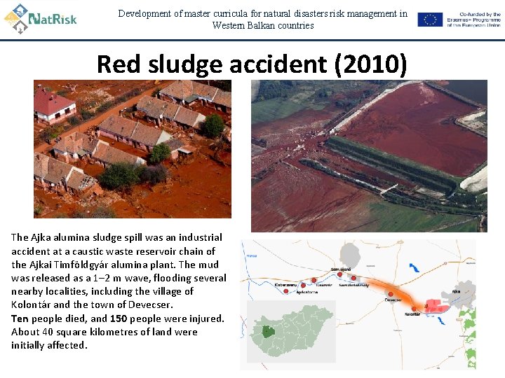 Development of master curricula for natural disasters risk management in Western Balkan countries Red