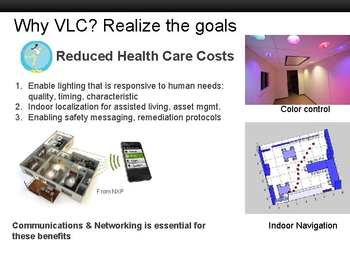 Why VLC? Realize the goals Reduced Health Care Costs Boston University Slideshow Title Goes