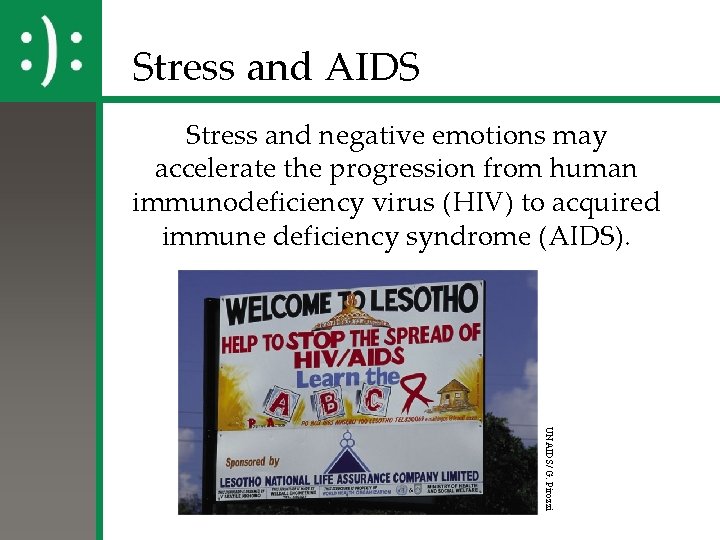 Stress and AIDS Stress and negative emotions may accelerate the progression from human immunodeficiency