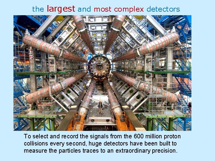 the largest and most complex detectors Methodology To select and record the signals from