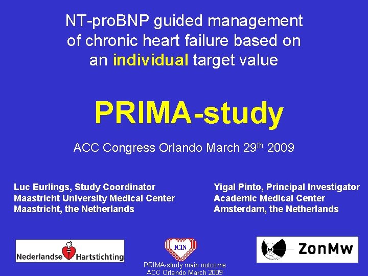 NT-pro. BNP guided management of chronic heart failure based on an individual target value