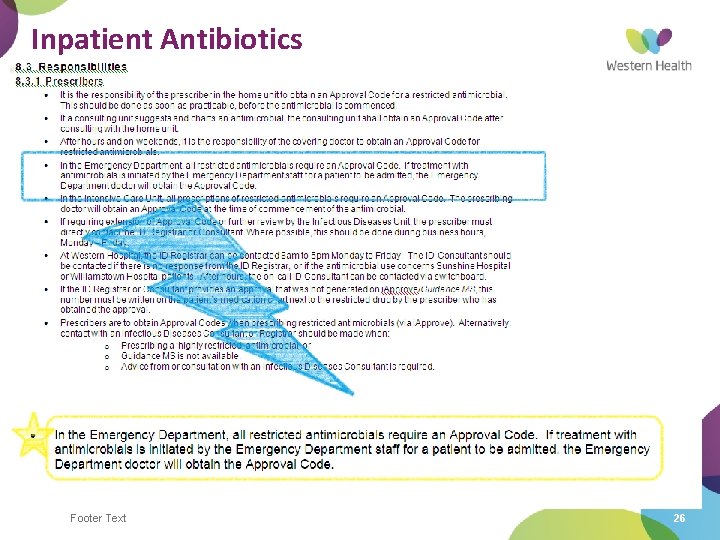 Inpatient Antibiotics Footer Text 26 