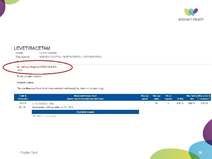 Footer Text 36 