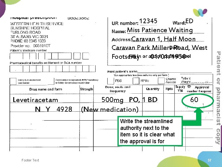 12345 ED Miss Patience Waiting Caravan 1, Half Moon Caravan Park Millers Road, West