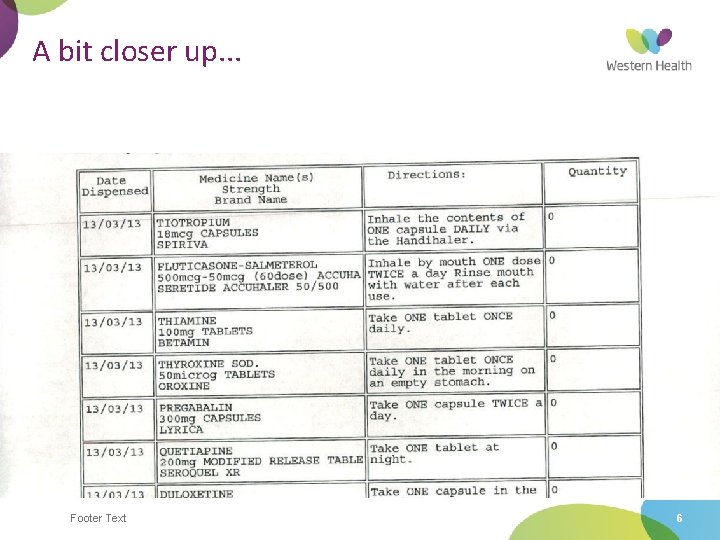 A bit closer up. . . Footer Text 6 