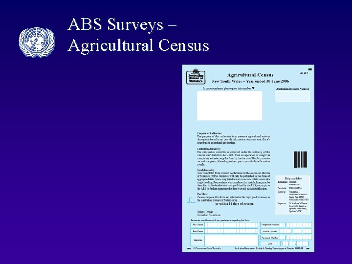 ABS Surveys – Agricultural Census 